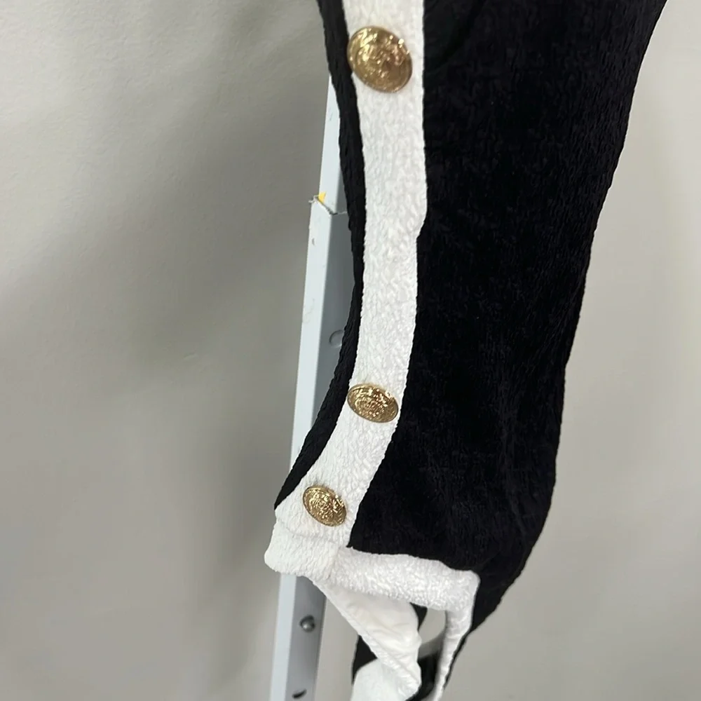 Tory Colorblock Chic Bandeau One Piece Swimsuit in Black - Picture 7 of 12